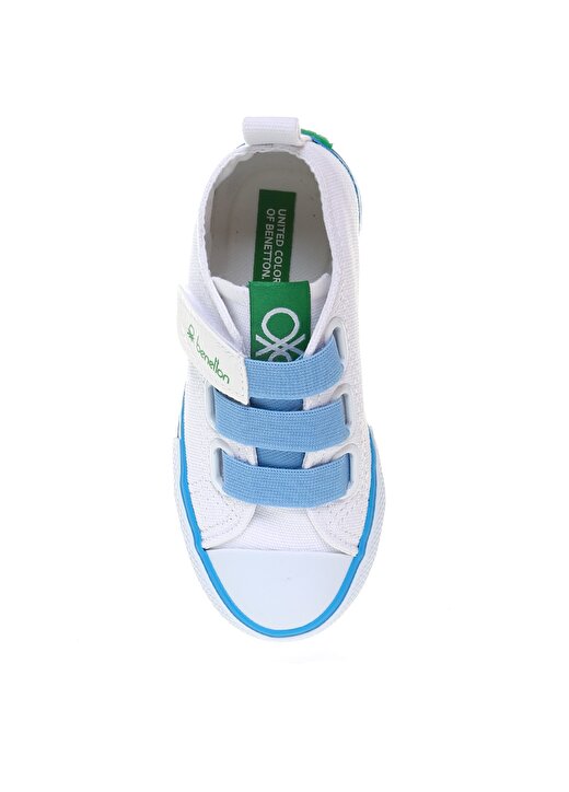 Benetton Beyaz - Mavi Erkek Çocuk Keten Yürüyüş Ayakkabısı BN-30649 688 4