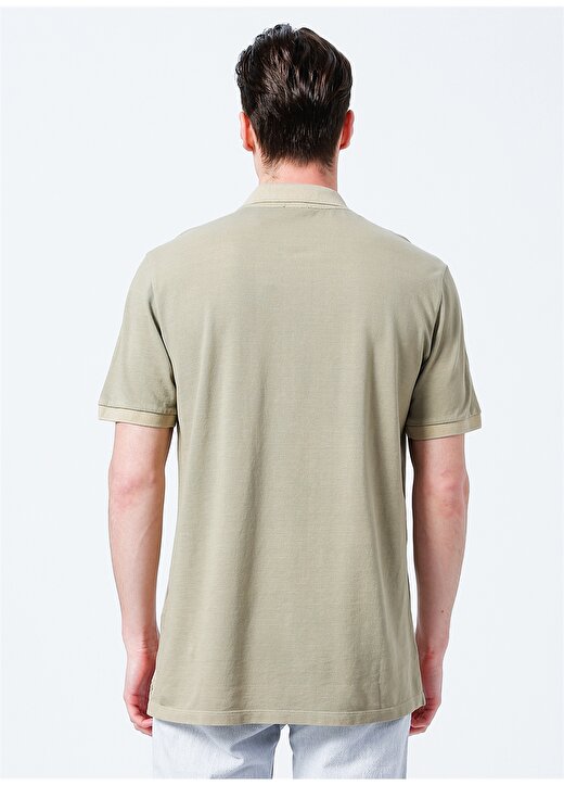 Network Polo Yaka Düz Yağ Yeşili Erkek Polo T-Shirt 1082059 4