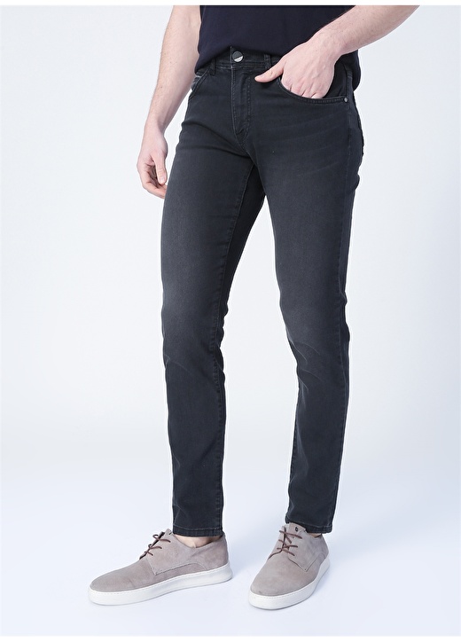 Pierre Cardin Slim Fit Siyah Erkek Denim Pantolon BERGEN 3