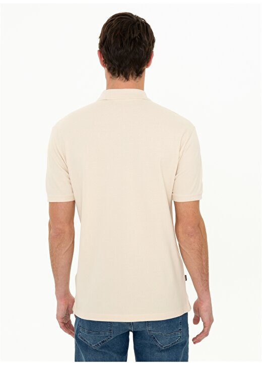 Pierre Cardin Polo Yaka Düz Bej Erkek Polo T-Shirt EARTH 4