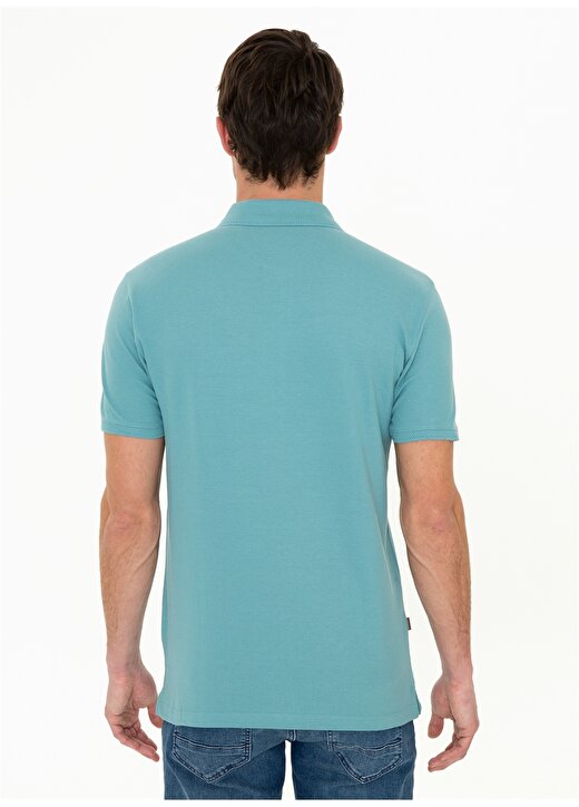 Pierre Cardin Polo Yaka Düz Yeşil Erkek Polo T-Shirt EARTH 4