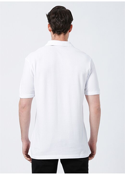 Pierre Cardin Polo Yaka Düz Beyaz Erkek Polo T-Shirt EARTH-R 4