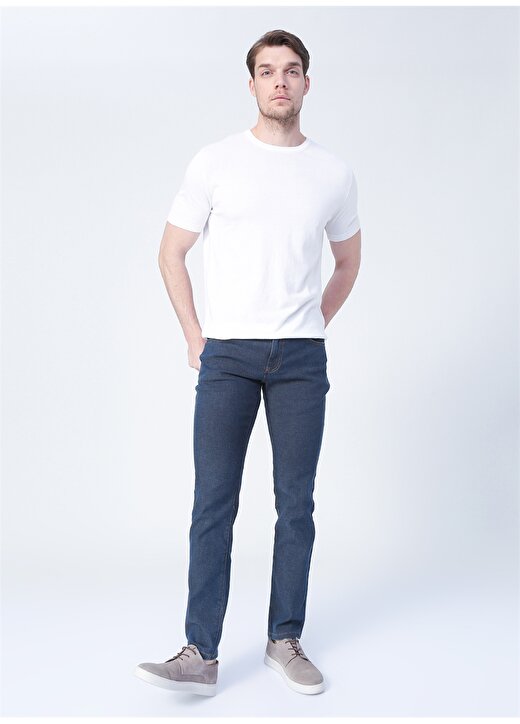 Altınyıldız Classics 4A0122200014 Normal Bel Slim Fit Düz Mavi Erkek Denim Pantolon 1
