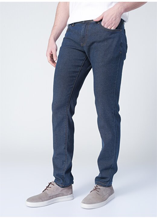 Altınyıldız Classics 4A0122200014 Normal Bel Slim Fit Düz Mavi Erkek Denim Pantolon 3