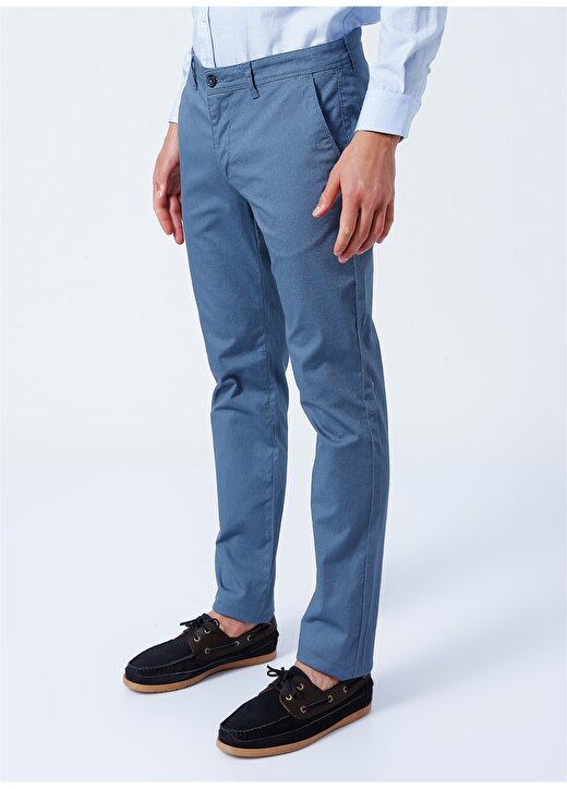 Altınyıldız Classics Normal Bel Dar Paça Slim Fit Mavi Erkek Pantolon 4A0122200061 3