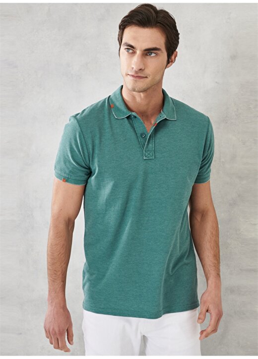 Altınyıldız Classics Polo Yaka Düz Yeşil Erkek Polo T-Shirt 4A4822200048 1