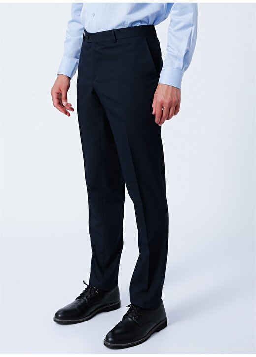 Süvari Normal Bel Normal Paça Slim Fit Mavi Erkek Pantolon PN1014100151 3