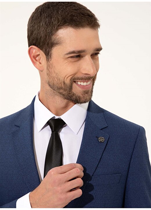 Pierre Cardin N00060/ST Klasik Yaka Normal Bel Slim Fit Düz Lacivert Erkek Takım Elbise 2