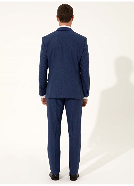 Pierre Cardin N00060/ST Klasik Yaka Normal Bel Slim Fit Düz Lacivert Erkek Takım Elbise 4