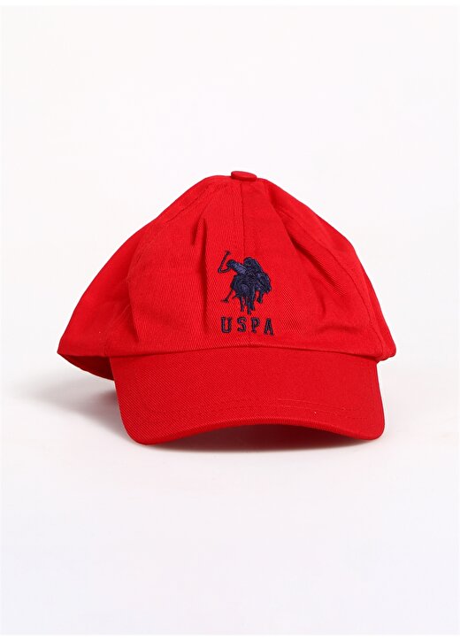 U.S. Polo Assn. Nakışlı Kırmızı Erkek Çocuk Şapka - Pedrokids-Iy22 1