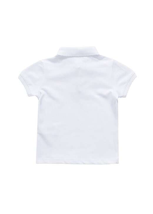 U.S. Polo Assn. Düz Beyaz Bebek Polo T-Shirt TP01-IY022-B 2