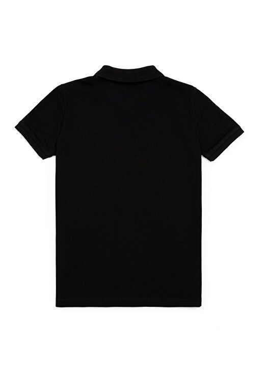 U.S. Polo Assn. Düz Siyah Erkek Çocuk Polo T-Shirt TP01IY022 -KIDS 2