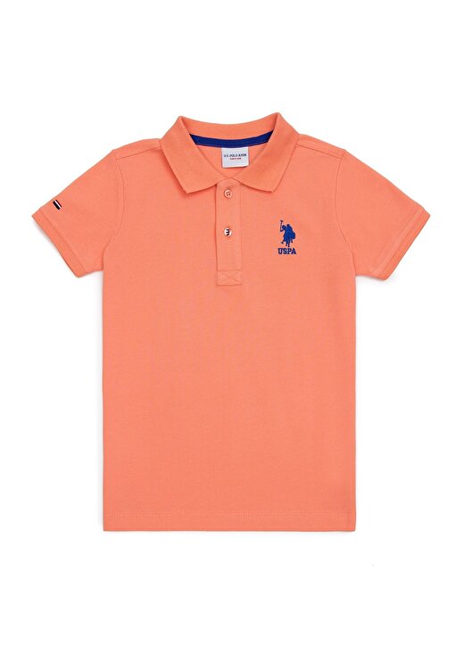 U.S. Polo Assn. Düz Pembe Erkek Çocuk Polo T-Shirt TP01IY022 -KIDS 1