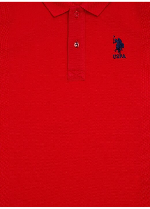 U.S. Polo Assn. Düz Kırmızı Erkek Çocuk Polo T-Shirt TP01IY022 -KIDS 3