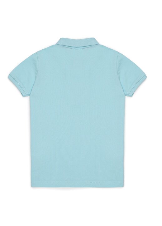 U.S. Polo Assn. Düz Mavi Erkek Çocuk Polo T-Shirt TP01IY022 -KIDS 2