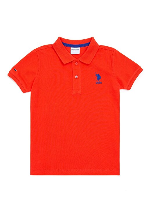 U.S. Polo Assn. Düz Kırmızı Erkek Çocuk Polo T-Shirt TP01IY022 -KIDS 1