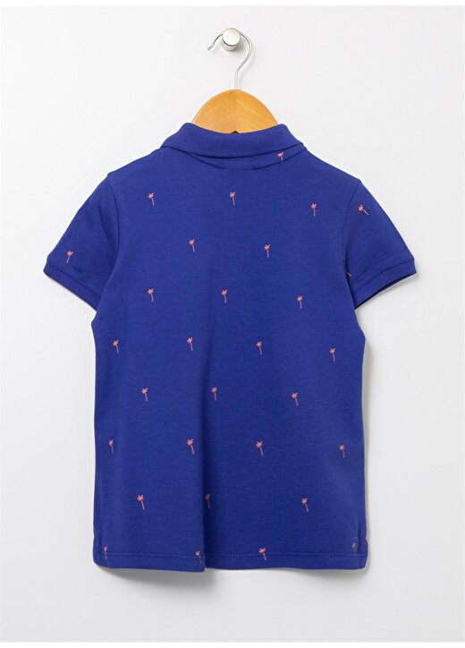 U.S. Polo Assn. Desenli Mavi Erkek Çocuk Polo T-Shirt RIBEKIDS 2