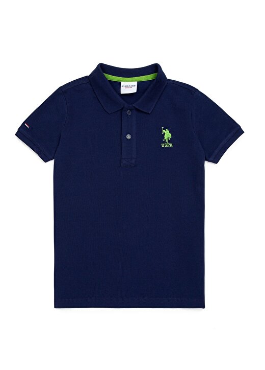 U.S. Polo Assn. Düz Lacivert Erkek Çocuk Polo T-Shirt TP01IY022 -KIDS 1