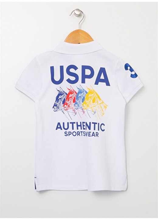 U.S. Polo Assn. Düz Beyaz Erkek Çocuk Polo T-Shirt BANG 2