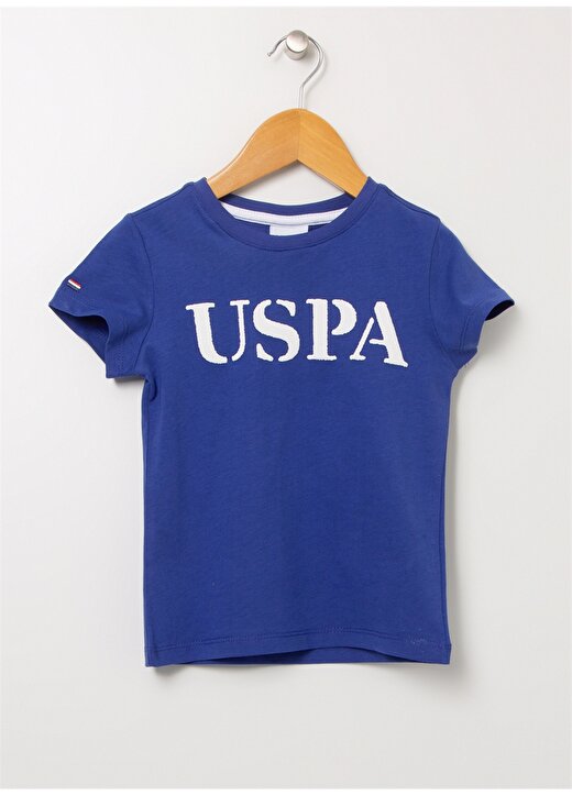 U.S. Polo Assn. Geartkıdsıy022 Mavi Normal Kalıp Erkek Çocuk Baskılı T-Shirt 1