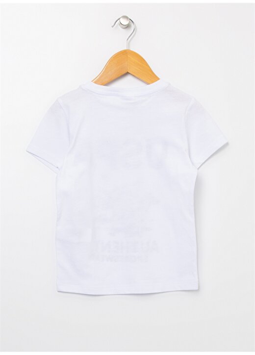 U.S. Polo Assn. Fatlıkıds Beyaz Bisiklet Yaka Normal Kalıp Erkek Çocuk T-Shirt 2