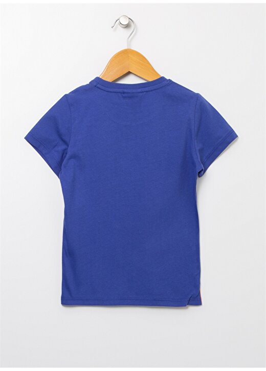 U.S. Polo Assn. Baskılı Mavi Erkek Çocuk T-Shirt FUSPAKIDS 2