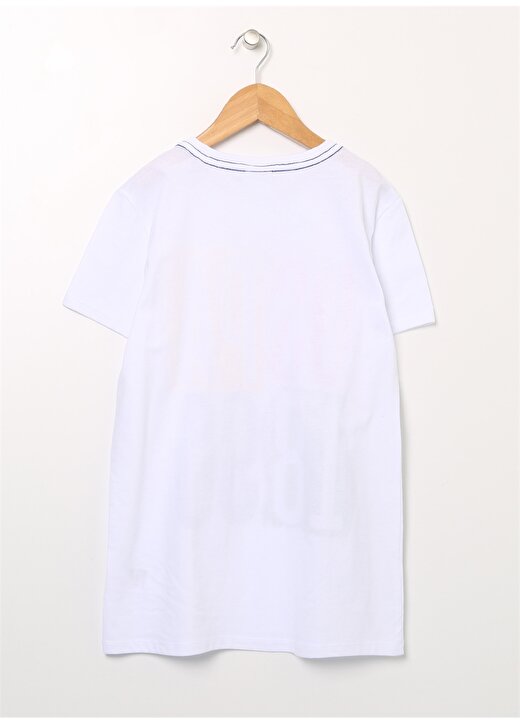 U.S. Polo Assn. Baskılı Beyaz Erkek Çocuk T-Shirt VILNUS VR013 2