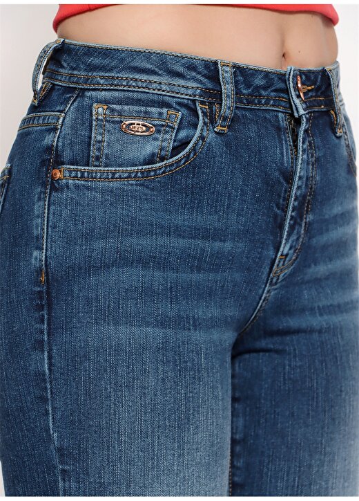 U.S. Polo Assn. Standart Mavi Kadın Denim Pantolon MADALENE22Y 4
