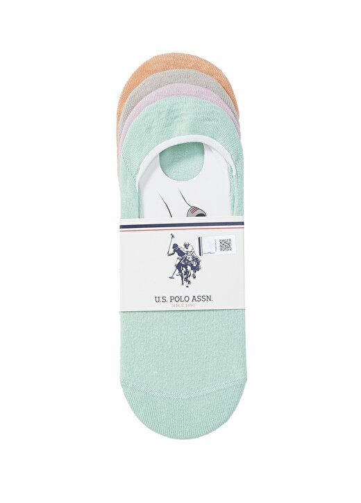 U.S. Polo Assn. Mint Kadın Çorap 4'LÜ PAKET 1