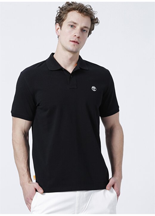 Timberland Düz Siyah Erkek Polo T-Shirt TB0A26N40011 Basic Polo 3