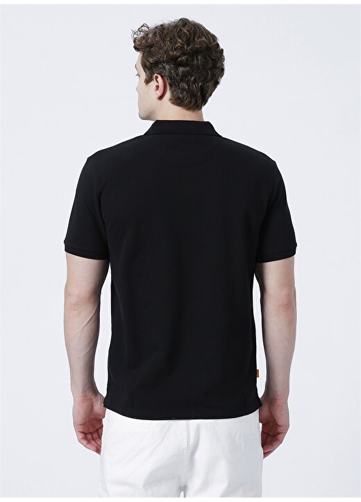 Timberland Düz Siyah Erkek Polo T-Shirt TB0A26N40011 Basic Polo 4
