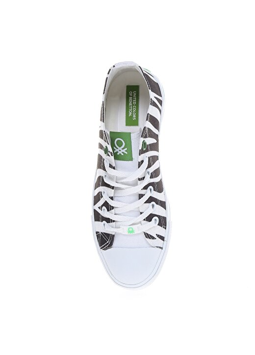 Benetton Siyah - Beyaz Kadın Sneaker BN-30179 4