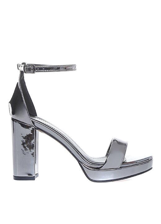 Pierre Cardin Gümüş Kadın Kalın Topuklu Ayakkabı PC-50167 1