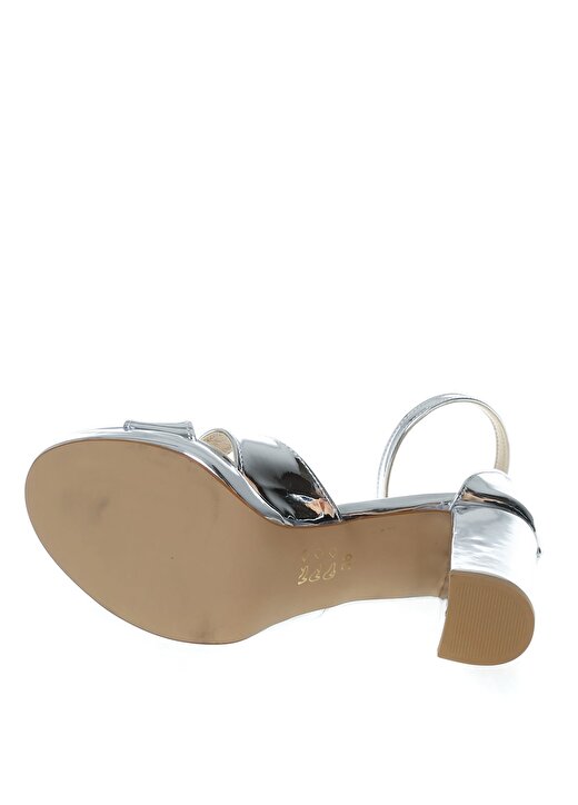 Pierre Cardin Gümüş Kadın Kalın Topuklu Ayakkabı PC-50166 3