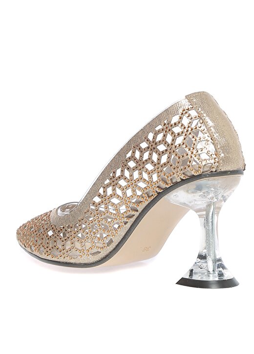 Pierre Cardin Altın Kadın Topuklu Ayakkabı PC-51744 2