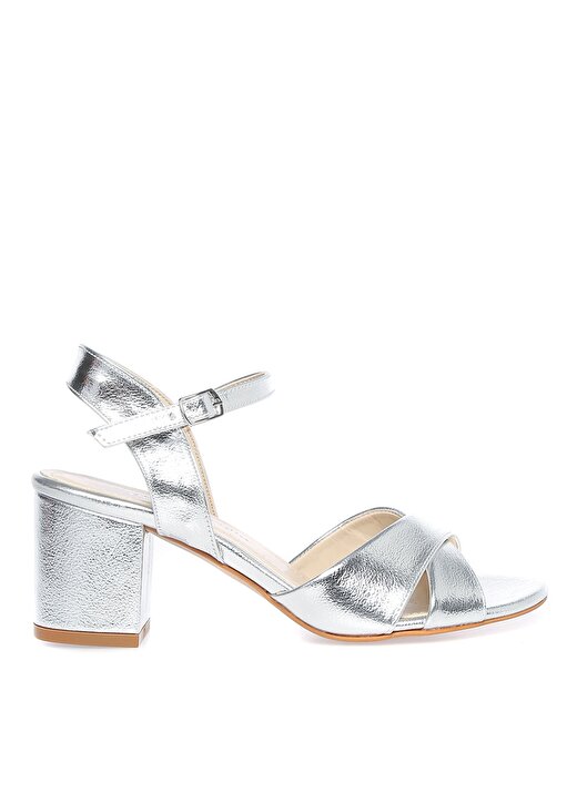 Pierre Cardin Gümüş Kadın Kalın Topuklu Ayakkabı PC-51862 1