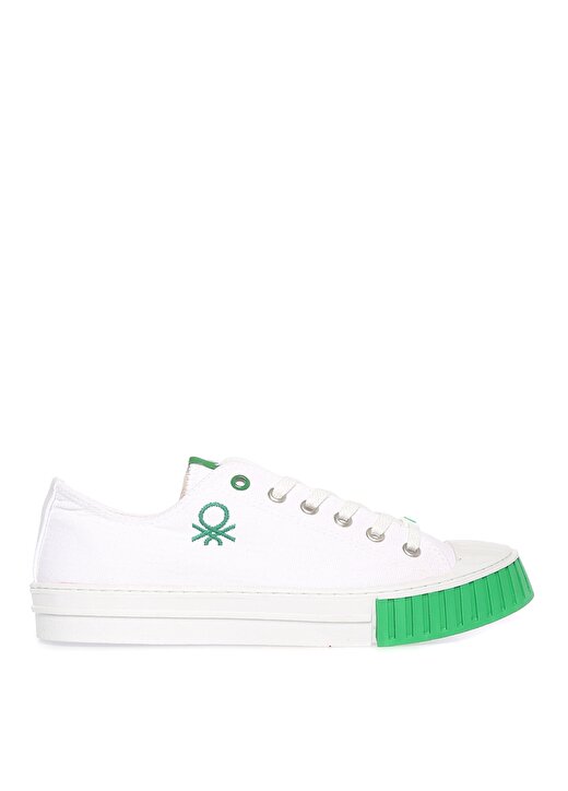 Benetton Beyaz - Yeşil Erkek Sneaker BN-30699 1