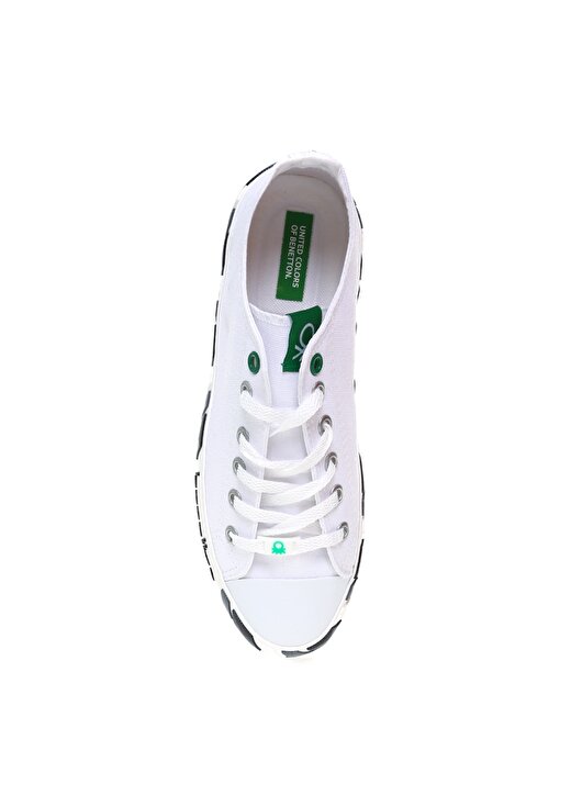 Benetton Beyaz - Siyah Erkek Sneaker BN-30622 4