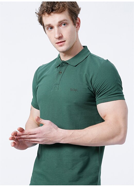 Lee Cooper Pike Koyu Yeşil Erkek Polo T-Shirt 222 LCM 242057 TWINS K. YESIL 1