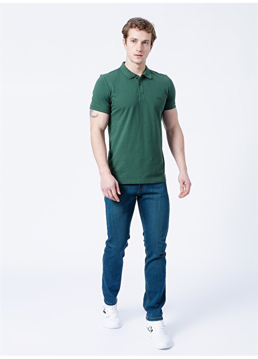 Lee Cooper Pike Koyu Yeşil Erkek Polo T-Shirt 222 LCM 242057 TWINS K. YESIL 2