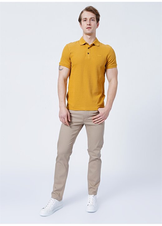 Lee Cooper Düz Hardal Erkek Polo T-Shirt 222 LCM 242049 TYLEN HARDAL 2