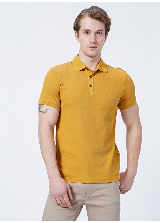 Lee Cooper Düz Hardal Erkek Polo T-Shirt 222 LCM 242049 TYLEN HARDAL 3