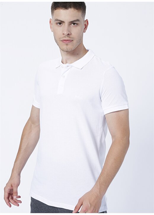 Lee Cooper Pike Beyaz Erkek Polo T-Shirt 222 LCM 242057 TWINS 3