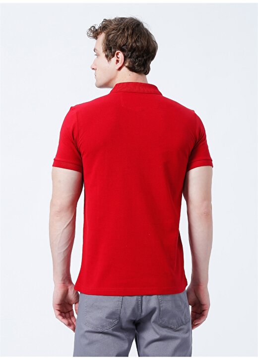 Lee Cooper Pike Desenli Koyu Kırmızı Erkek Polo T-Shirt 222 LCM 242057 TWINS K.KIRMIZI 4