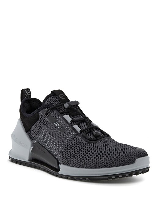 Ecco 80067351252 Tekstil Gri - Siyah Kadın Sneaker 1
