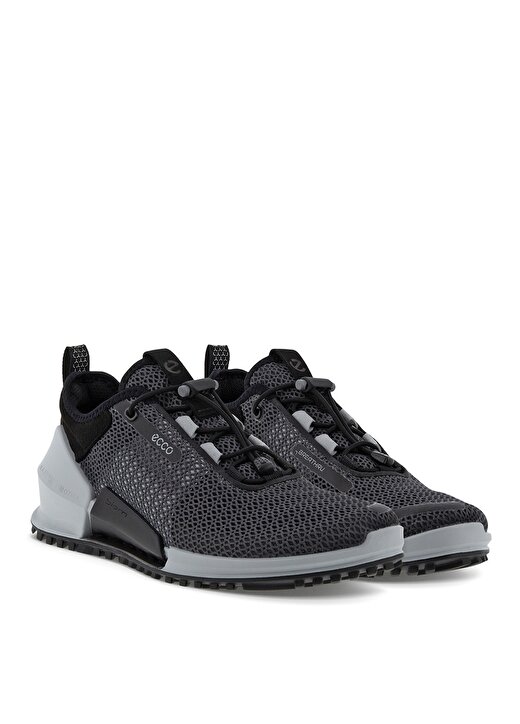 Ecco 80067351252 Tekstil Gri - Siyah Kadın Sneaker 2