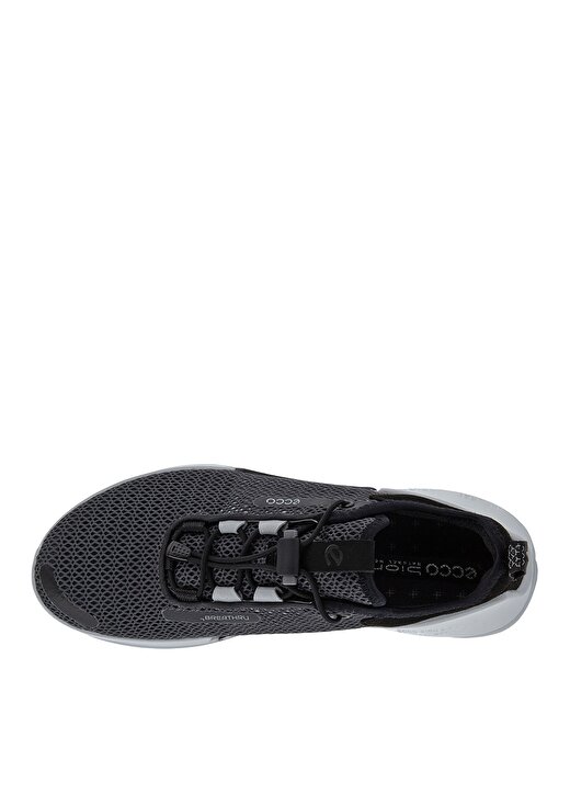 Ecco 80067351252 Tekstil Gri - Siyah Kadın Sneaker 4
