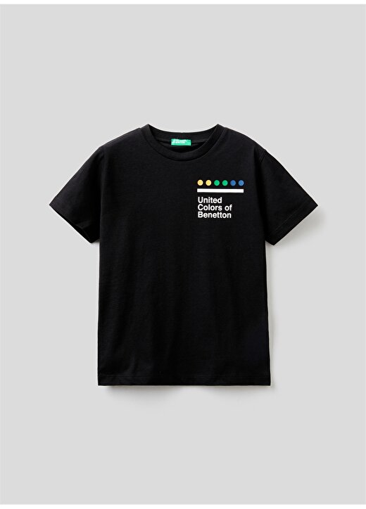 Benetton Siyah Erkek Çocuk T-Shirt 3I1XC100Q 1