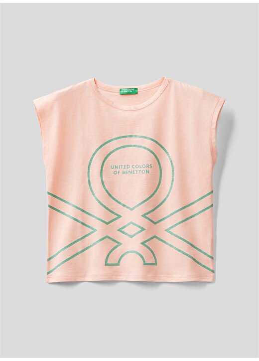 Benetton Somon Kız Çocuk T-Shirt 3I1XC104W 1