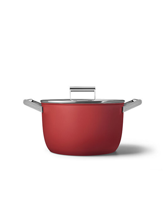 SMEG Cookware 50''S CKFC2611RDM Style Kırmızı Tencere 26 cm 7,7 lt 2